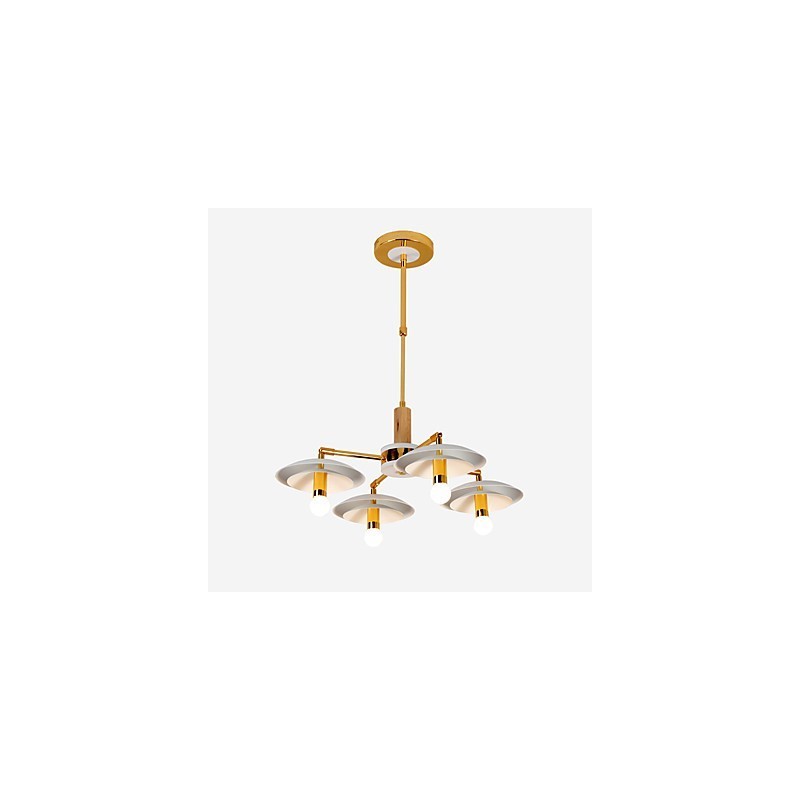 Lustre Mini Estilo Tradicional Clássico Moderno Contemporâneo de 4 Luzes