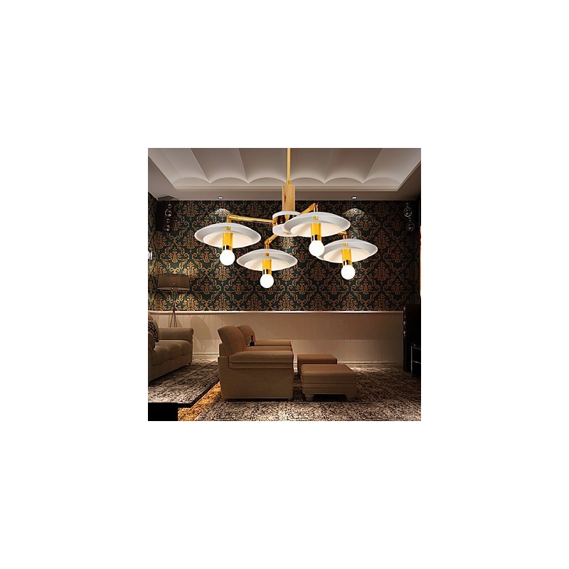 Lustre Mini Estilo Tradicional Clássico Moderno Contemporâneo de 4 Luzes