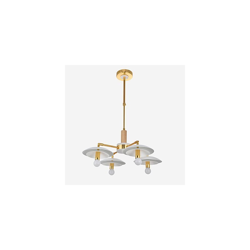 Lustre Mini Estilo Tradicional Clássico Moderno Contemporâneo de 4 Luzes