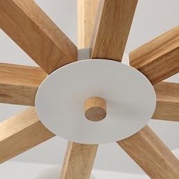 8 Luzes Lustre Moderno Contemporâneo Tradicional Clássico Vintage Country Madeira Característica para Madeira