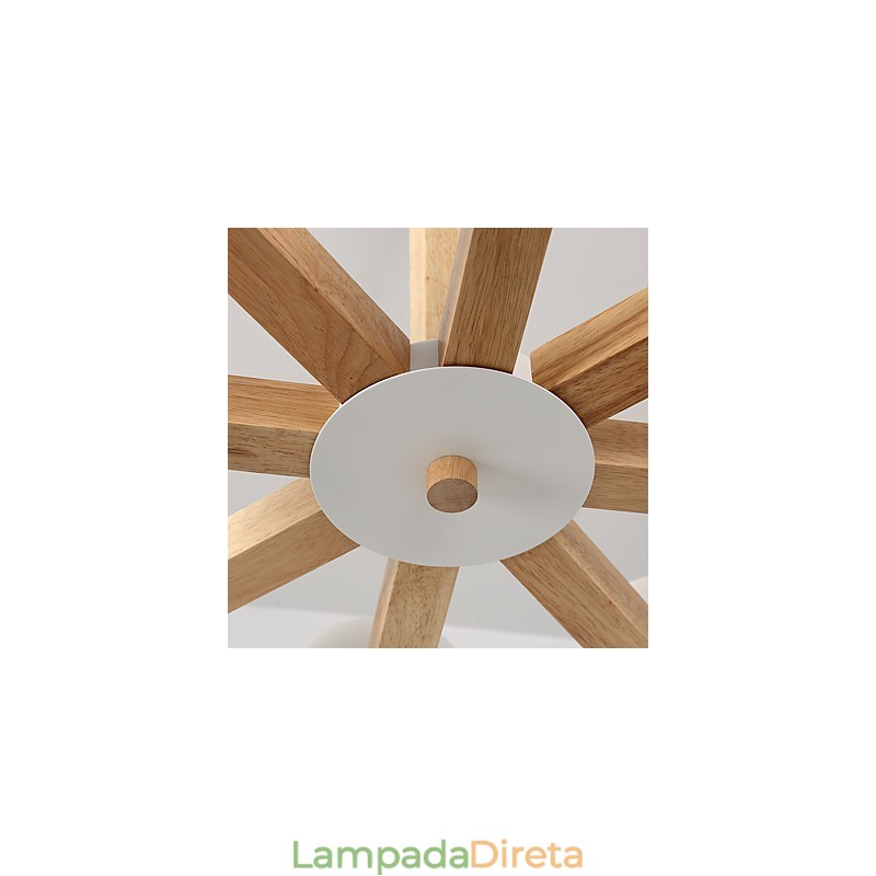 8 Luzes Lustre Moderno Contemporâneo Tradicional Clássico Vintage Country Madeira Característica para Madeira