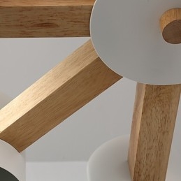 8 Luzes Lustre Moderno Contemporâneo Tradicional Clássico Vintage Country Madeira Característica para Madeira