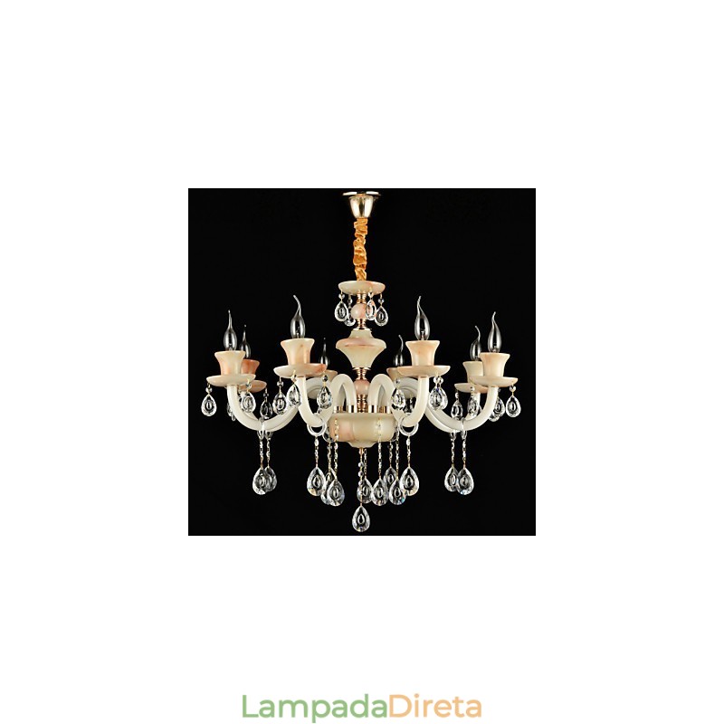 Moderno Contemporâneo Tradicional Clássico Galvanizado Característica para Cristal Mini Estilo Lustre de Metal