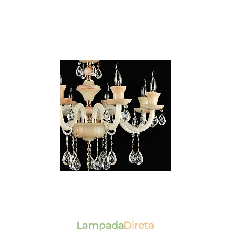 Moderno Contemporâneo Tradicional Clássico Galvanizado Característica para Cristal Mini Estilo Lustre de Metal