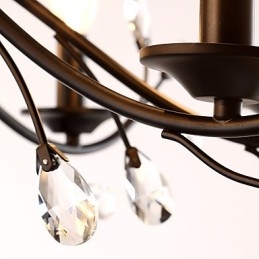 Lustre de cristal de 9 luzes moderno contemporâneo tradicional clássico vintage retrô country pintura característica