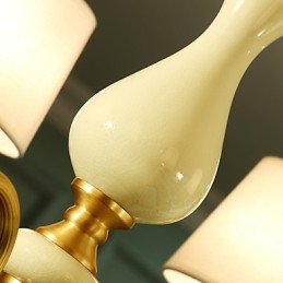 Lustre todo em cobre Lustre decorativo em jade
