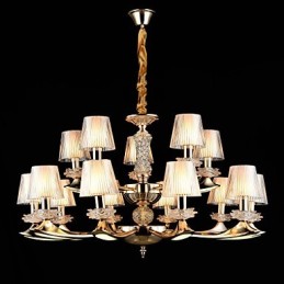 Luminária pendente de liga de zinco com recurso para cristal estilo mini metal interno lojas 15 lâmpadas