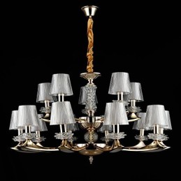 Luminária pendente de liga de zinco com recurso para cristal estilo mini metal interno lojas 15 lâmpadas