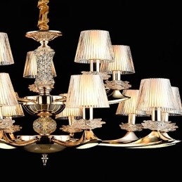 Luminária pendente de liga de zinco com recurso para cristal estilo mini metal interno lojas 15 lâmpadas