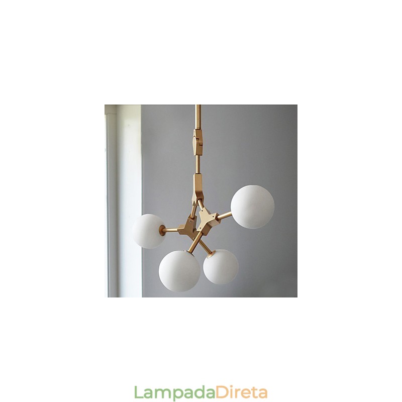 Recurso de pintura clássica tradicional para luminária pendente de madeira e bambu estilo mini