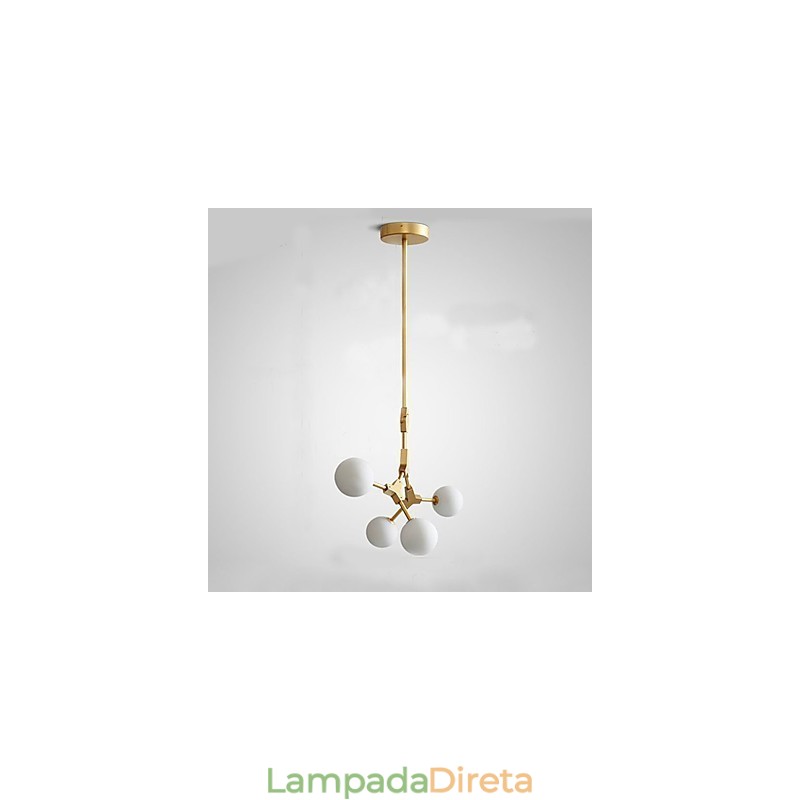 Recurso de pintura clássica tradicional para luminária pendente de madeira e bambu estilo mini