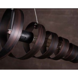 Lâmpada de ferro retrô Lustre moderno minimalista estilo industrial