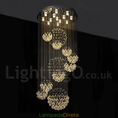 Comprimento extra 5 metros cristal longo gota teto pingente luz lustre moderno casa pendurado iluminação lustre lâmpadas luminárias Comprimento extra 5 metros cristal longo gota teto pingente luz lustre moderno casa pendurado iluminação lustre lâmpadas luminárias