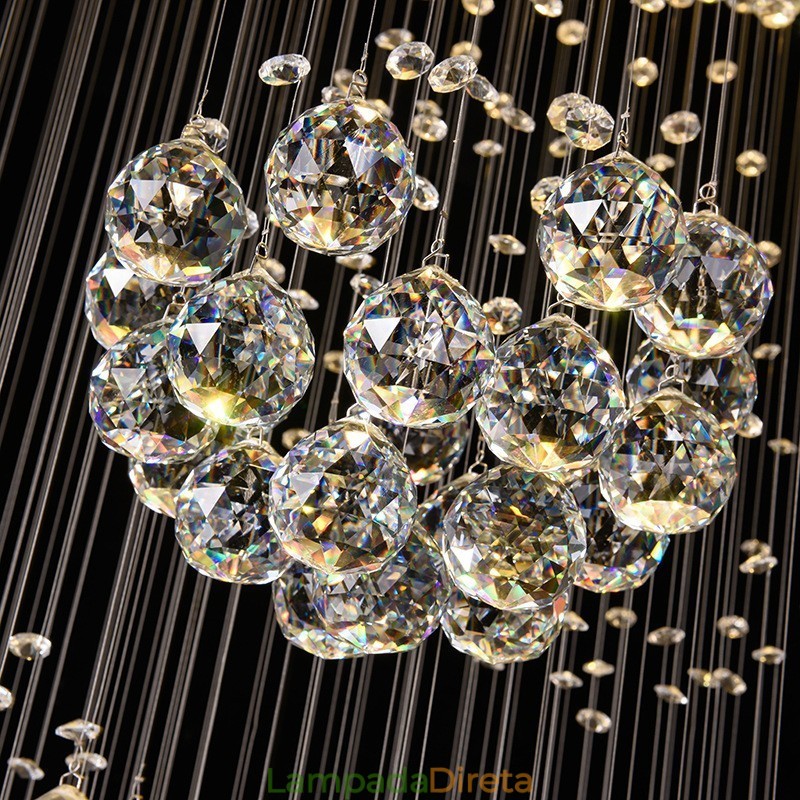 Comprimento extra 5 metros cristal longo gota teto pingente luz lustre moderno casa pendurado iluminação lustre lâmpadas luminárias