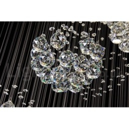 Comprimento extra 5 metros cristal longo gota teto pingente luz lustre moderno casa pendurado iluminação lustre lâmpadas luminárias