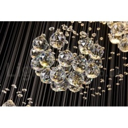 Comprimento extra 5 metros cristal longo gota teto pingente luz lustre moderno casa pendurado iluminação lustre lâmpadas luminárias