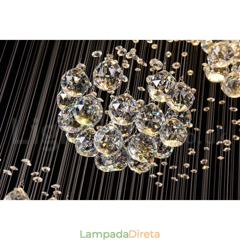 Comprimento extra 5 metros cristal longo gota teto pingente luz lustre moderno casa pendurado iluminação lustre lâmpadas luminárias