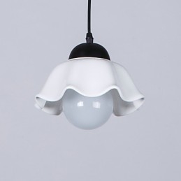 Pintura rústica de chalé para designers, lustre de 2 lâmpadas em metal para lojas internas