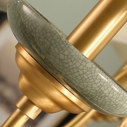Lustre todo em cobre Lustre decorativo jade OP0