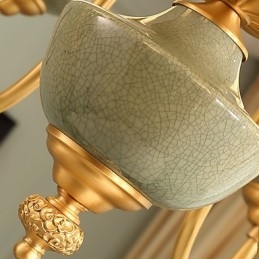 Lustre todo em cobre Lustre decorativo jade OP0