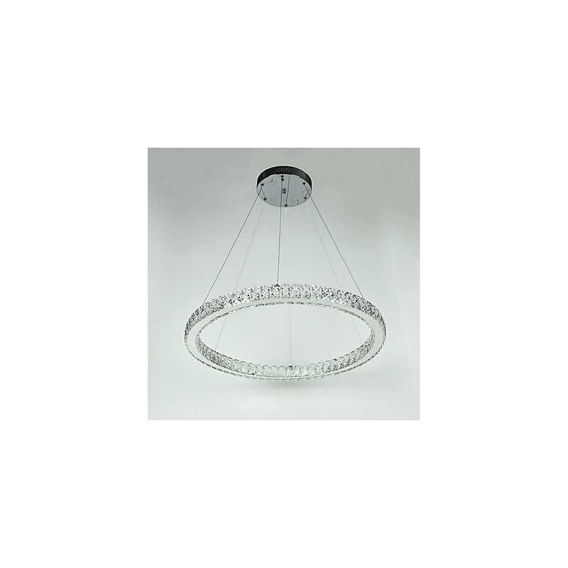 Luminária pendente de teto em anel regulável, lustre moderno, iluminação interna, luz com controle remoto