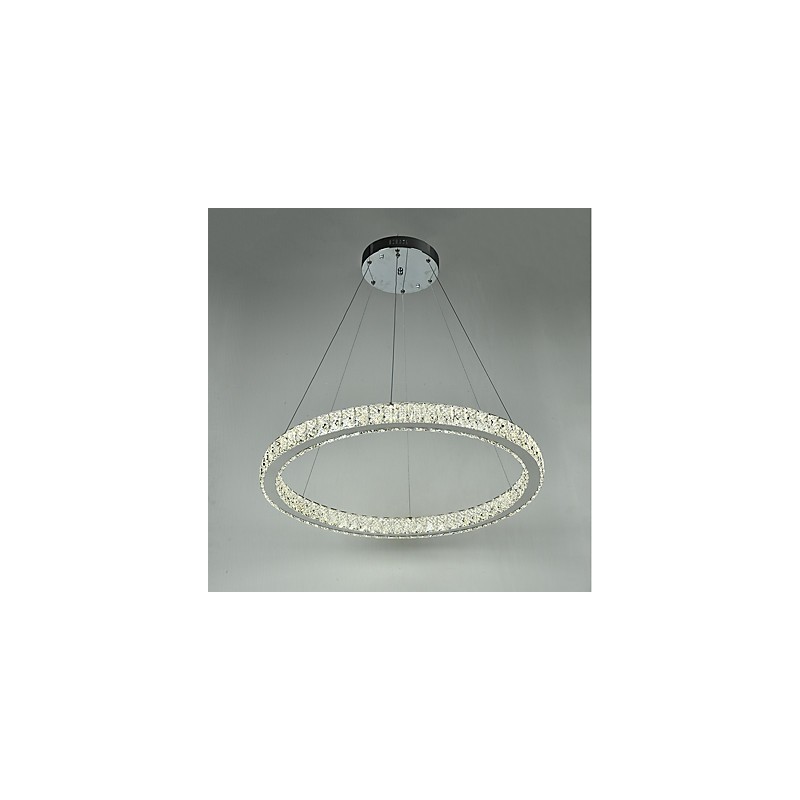 Luminária pendente de teto em anel regulável, lustre moderno, iluminação interna, luz com controle remoto