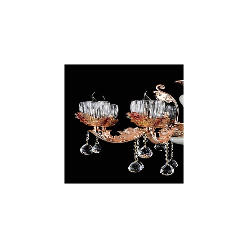 Moderno Contemporâneo Tradicional Clássico Liga de Zinco Recurso para Cristal Mini Estilo Metal Pendente Luz