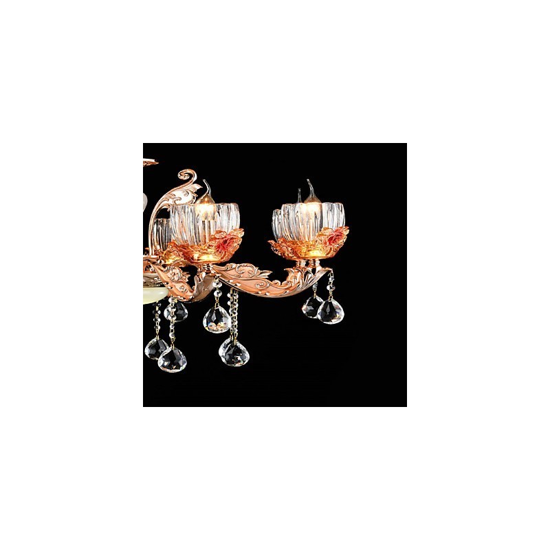 Moderno Contemporâneo Tradicional Clássico Liga de Zinco Recurso para Cristal Mini Estilo Metal Pendente Luz