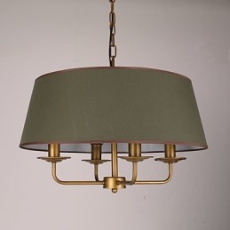 Pintura rústica de chalé para designers, lustre de 2 lâmpadas em metal para lojas internas
