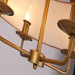 Pintura rústica de chalé para designers, lustre de 2 lâmpadas em metal para lojas internas