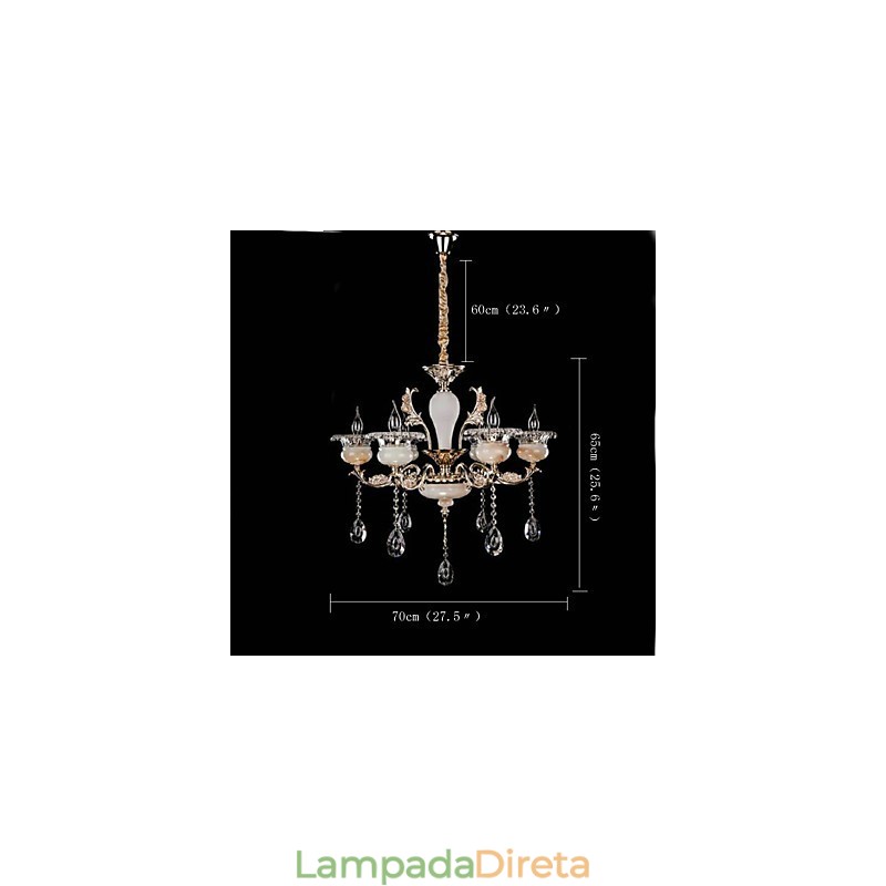 Recurso Retro Chrome para Designers Luminária Pendente de Metal