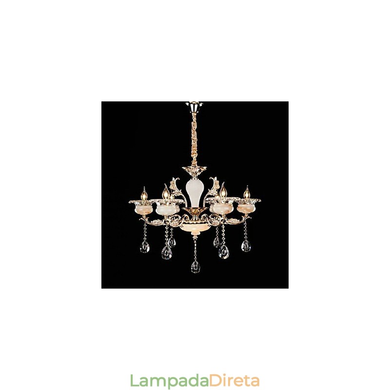 Recurso Retro Chrome para Designers Luminária Pendente de Metal