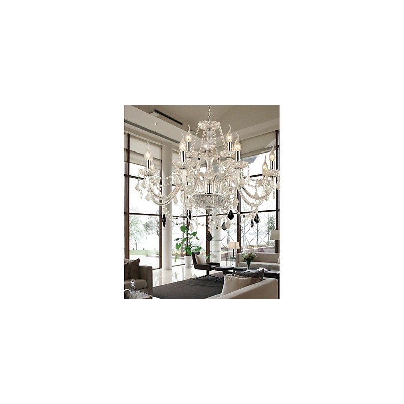 Moderno Contemporâneo Outros Destaque para Lustre de Cristal