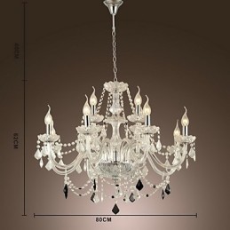 Moderno Contemporâneo Outros Destaque para Lustre de Cristal