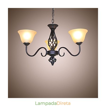 Tradicional Clássico Rústico Lodge Vintage Retro Country Outros Recurso para Mini Estilo Designers Lustre de Metal