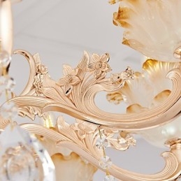 Lustre de cristal de liga de zinco estilo europeu para casa