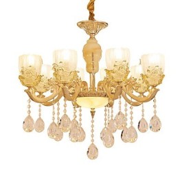 Lustre de cristal de liga de zinco estilo europeu para casa