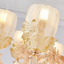 Lustre de cristal de liga de zinco estilo europeu para casa