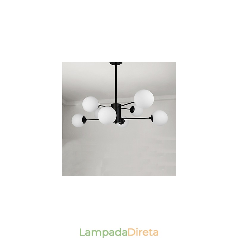 Pintura clássica tradicional contemporânea moderna para lustre de metal estilo mini