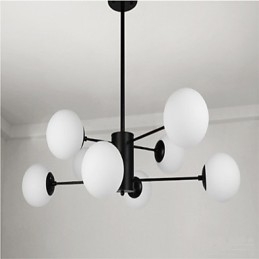 Pintura clássica tradicional contemporânea moderna para lustre de metal estilo mini