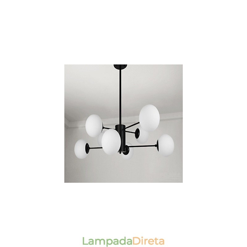 Pintura clássica tradicional contemporânea moderna para lustre de metal estilo mini