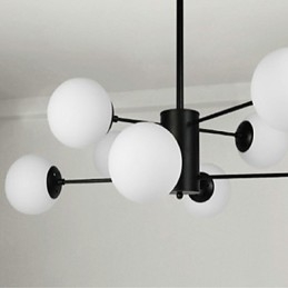 Pintura clássica tradicional contemporânea moderna para lustre de metal estilo mini