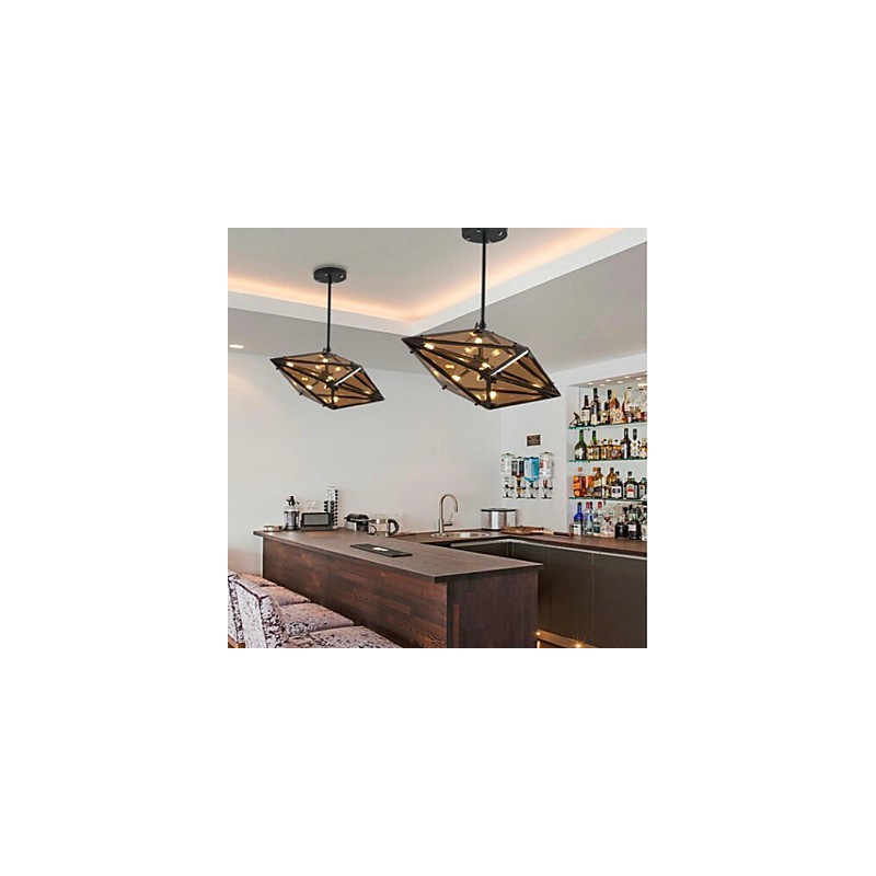Lustre de metal tradicional clássico retrô galvanizado para designers