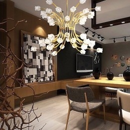 Lustre de teto moderno e minimalista com personalidade