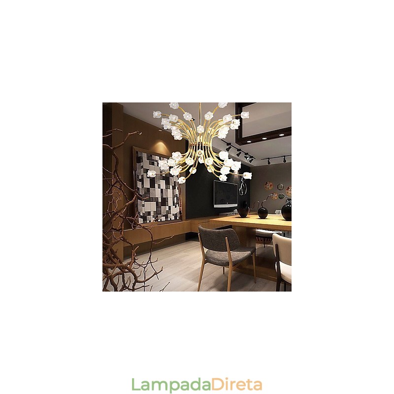 Lustre de teto moderno e minimalista com personalidade