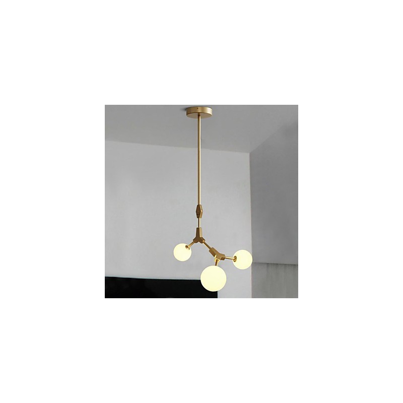 Recurso de pintura clássica tradicional para luminária pendente de madeira e bambu estilo mini