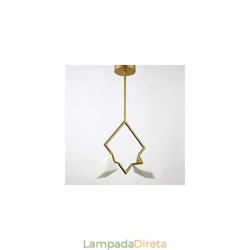 2 postes de luz modernos de metal com lustre de vidro pêssego, luminária pendente para decoração de cantina