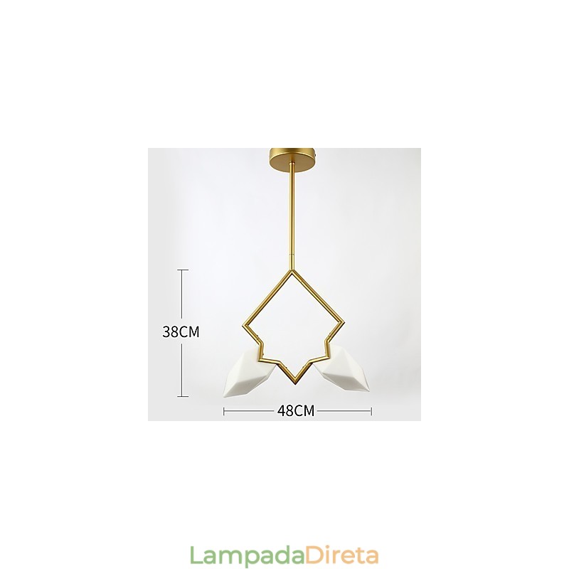 2 postes de luz modernos de metal com lustre de vidro pêssego, luminária pendente para decoração de cantina
