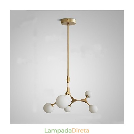 Recurso de pintura clássica tradicional para luminária pendente de madeira e bambu estilo mini