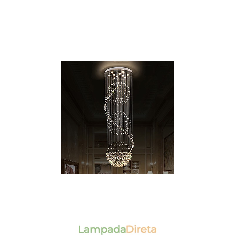 10 Luzes 2,5 Metros de Comprimento Longo Gota de Chuva Gota de Lágrima Moderno Lustre de Teto de Cristal Pendente de Luz Interna